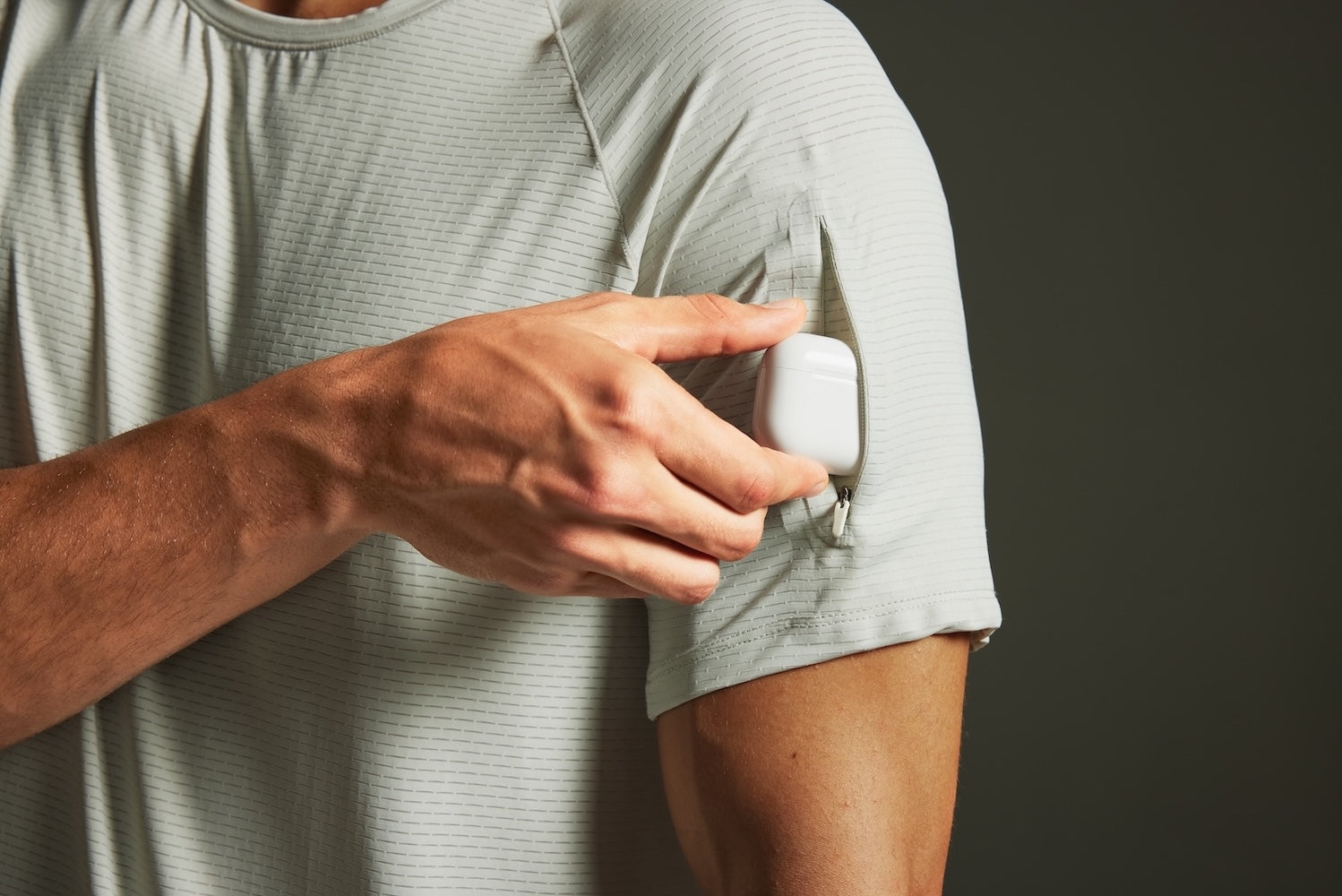 TechTee AirFlow shirt with secure zip pocket